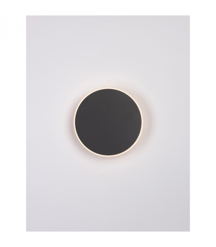 Nevo Integrated LED Wall Lamp Sandy Black Aluminium LED 12W 850Lm 3000K-4