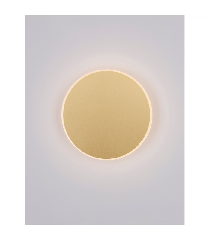 Nevo Integrated LED Wall Lamp Matt Gold Aluminium Acrylic LED 12W 850Lm 3000K-2