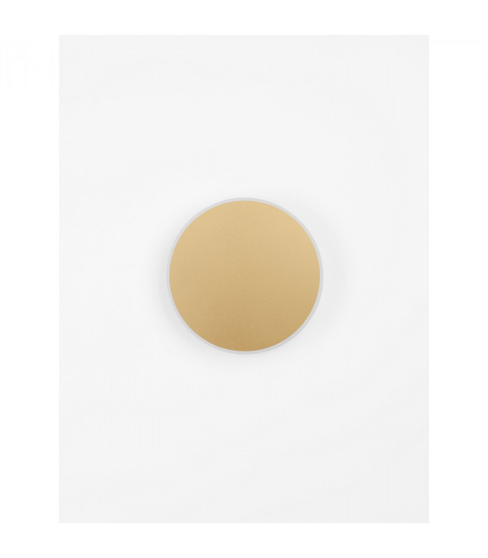 Nevo Integrated LED Wall Lamp Matt Gold Aluminium Acrylic LED 12W 850Lm 3000K-3