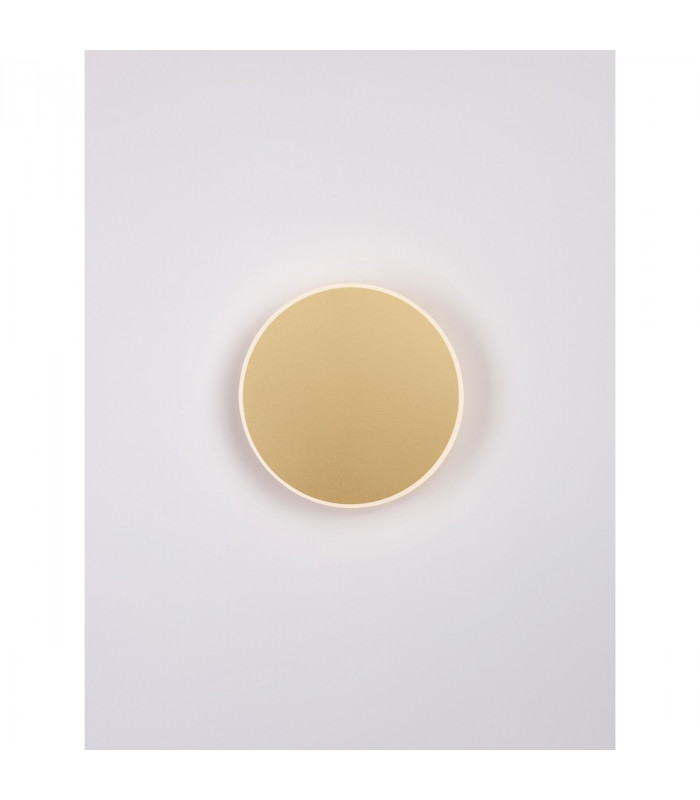 Nevo Integrated LED Wall Lamp Matt Gold Aluminium Acrylic LED 12W 850Lm 3000K-4