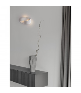 Infinity Integrated LED Wall Lamp Deep Satin White Metal LED 6W 535Lm 3000K-2