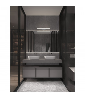 Willow Bathroom Over Mirror Light White Aluminium LED 12W 1174Lm 3000K IP44-2