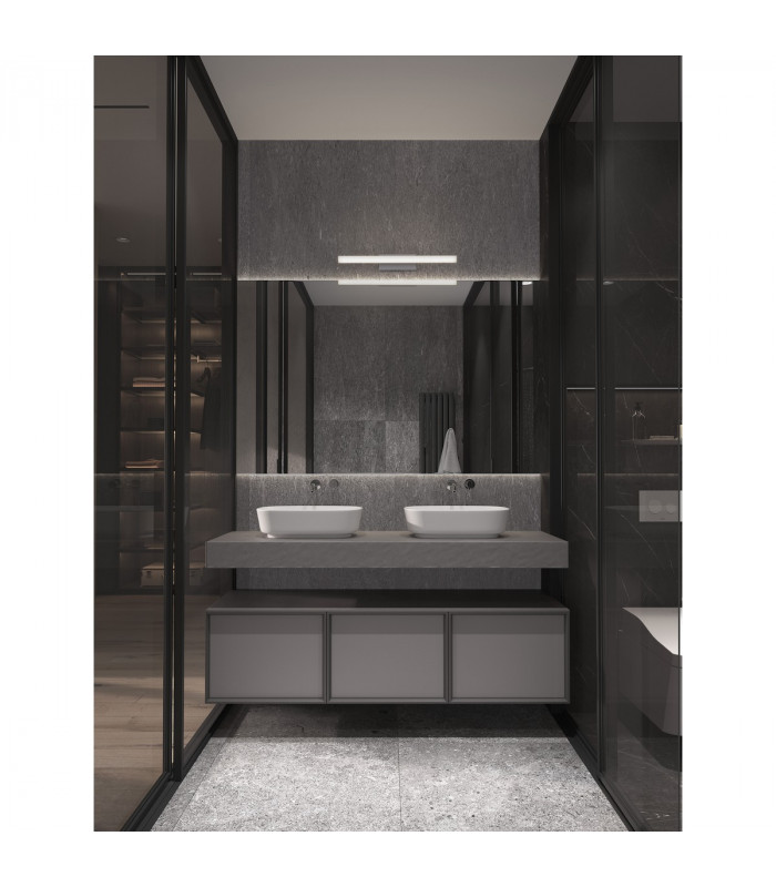 Willow Bathroom Over Mirror Light White Aluminium LED 12W 1174Lm 3000K IP44-2
