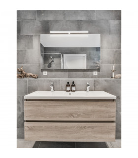 Glim Bathroom Over Mirror Light White Aluminium LED 18W 1922Lm 3000K IP44-2