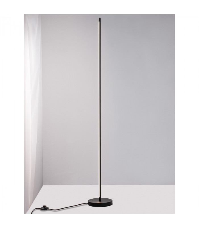 Colby LED Integrated Floor Lamp Sandy Black Aluminium LED 18W AC 1260Lm 3000K-3