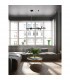 Odillia 7 Light Globe Pendant Ceiling Light Matt Black Metal Glass LED G9-2