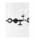 Odillia 7 Light Globe Pendant Ceiling Light Matt Black Metal Glass LED G9-8