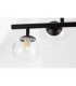 Odillia 7 Light Globe Pendant Ceiling Light Matt Black Metal Glass LED G9-10