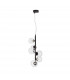 Odillia 6 Light Globe Pendant Ceiling Light Matt Black Metal Glass LED G9-1
