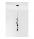Odillia 6 Light Globe Pendant Ceiling Light Matt Black Metal Glass LED G9-3