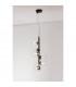 Odillia 6 Light Globe Pendant Ceiling Light Matt Black Metal Glass LED G9-4
