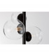 Odillia 6 Light Globe Pendant Ceiling Light Matt Black Metal Glass LED G9-9
