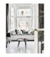 Cinzia 30cm Globe Pendant Ceiling Light Clear Glass White Cord Brass Gold Metal LED E27-2