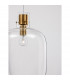 Cinzia 30cm Globe Pendant Ceiling Light Clear Glass White Cord Brass Gold Metal LED E27-7