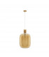 Cinzia 30cm Globe Pendant Ceiling Light Champagne Glass White Cord Brass Gold Metal LED E27-1