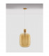Cinzia 30cm Globe Pendant Ceiling Light Champagne Glass White Cord Brass Gold Metal LED E27-3