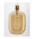 Cinzia 30cm Globe Pendant Ceiling Light Champagne Glass White Cord Brass Gold Metal LED E27-5