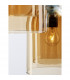 Velor 3 Light Cluster Pendant Ceiling Light Dark Champagne Glass Black Cord Black Metal Base LED E27-6