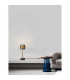 Sianna 18cm Table Lamp with Round Shade Smoke Glass Brass Gold Metal LED E27-2
