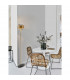 Sianna 25cm Floor Lamp with Shade Smoke Glass Brass Gold Metal LED E27-2