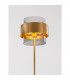 Sianna 25cm Floor Lamp with Shade Smoke Glass Brass Gold Metal LED E27-5