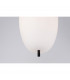 Lato 27cm Globe Pendant Ceiling Light Black Metal Opal Glass LED E27-6