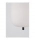 Lato 16.5cm Globe Pendant Ceiling Light Black Metal Opal Glass LED E14-5