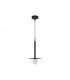 Pielo Globe Pendant Ceiling Light Sandy Black Metal Opal Glass LED G9W 1x5W-1