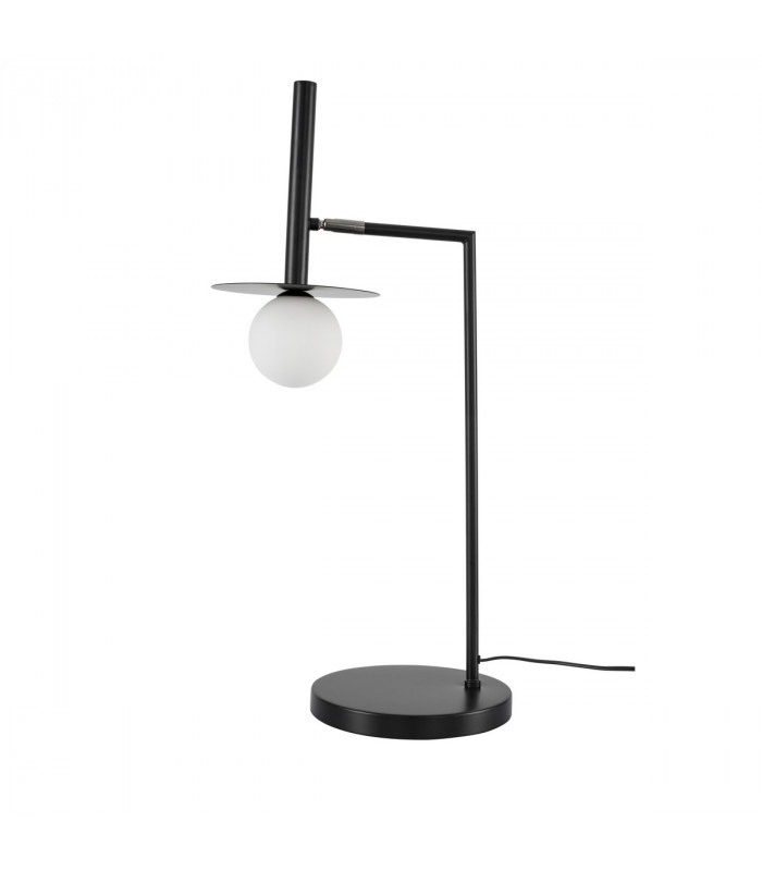 Pielo Desk Task Lamp Sandy Black Metal Opal Glass LED G9I-1