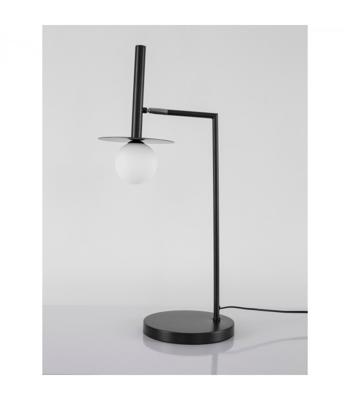 Pielo Desk Task Lamp Sandy Black Metal Opal Glass LED G9I-3