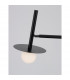 Pielo Task Floor Lamp Sandy Black Metal Opal Glass LED G9I-5