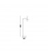 Pielo Task Floor Lamp Sandy Black Metal Opal Glass LED G9I-6