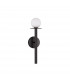 Pielo Wall Lamp Sandy Black Metal Opal Glass LED G9-1