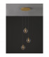 Coen 3 Light Cluster Pendant Ceiling Light Brass Gold Metal Clear Glass LED G9-5
