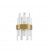 Crown Wall Lamp Satin Gold Metal Clear Crystal (7 pcs) LED G9-1