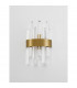 Crown Wall Lamp Satin Gold Metal Clear Crystal (7 pcs) LED G9-3