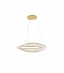 Aurelia Integrated LED Pendant Ceiling Light Gold Metal Crystal LED 36W 3728.28Lm 3500K-1