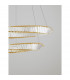 Aurelia Integrated LED Pendant Ceiling Light Gold Metal Crystal LED 70W 6351.63Lm 3500K-3