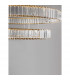 Aurelia Integrated LED Pendant Ceiling Light Gold Metal Crystal LED 92W 7670Lm 3500K-6