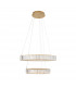 Aurelia Integrated LED Pendant Ceiling Light Gold Metal Crystal LED 46W 4328Lm 3500K-1