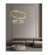 Aurelia Integrated LED Pendant Ceiling Light Gold Metal Crystal LED 46W 4328Lm 3500K-2
