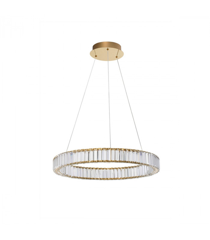 Aurelia Integrated LED Pendant Ceiling Light Gold Metal Crystal LED 40W 4647Lm 3500K-1