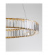Aurelia Integrated LED Pendant Ceiling Light Gold Metal Crystal LED 40W 4647Lm 3500K-5