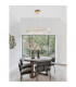 Aurelia Integrated LED Pendant Ceiling Light Gold Metal Crystal LED 47W 4895Lm 3500K-2