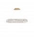 Aurelia Bar Pendant Ceiling Light Gold Metal Crystal LED 48W 4505Lm 3500K-1