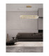 Aurelia Bar Pendant Ceiling Light Gold Metal Crystal LED 48W 4505Lm 3500K-2