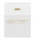 Aurelia Bar Pendant Ceiling Light Gold Metal Crystal LED 48W 4505Lm 3500K-4