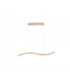 Aurelia Bar Pendant Ceiling Light Gold Metal Crystal LED 40W 3351Lm 3500K-1