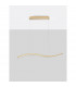 Aurelia Bar Pendant Ceiling Light Gold Metal Crystal LED 40W 3351Lm 3500K-3