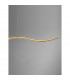 Aurelia Bar Pendant Ceiling Light Gold Metal Crystal LED 40W 3351Lm 3500K-5